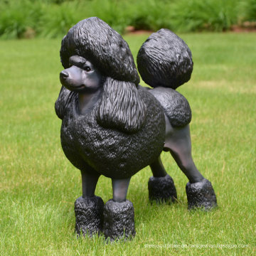 Bronze Pudel Hund Statue